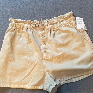 BP High Waist Beige Shorts